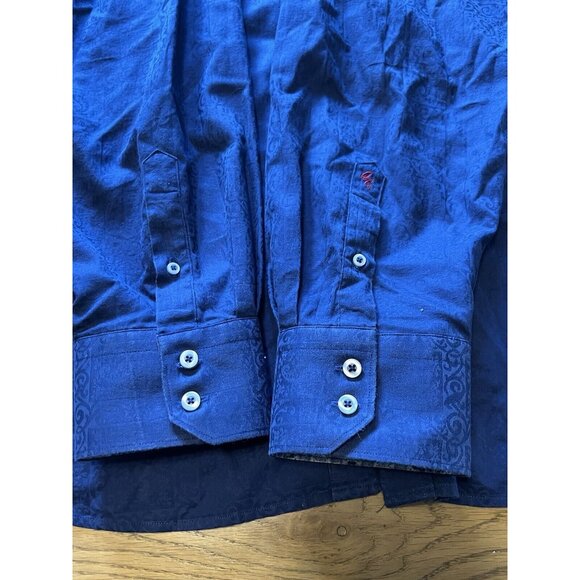 Mens Robert Graham Colored Cuff Button Up Shirt Sz 2XL Classic City Professional - Picture 16 of 16